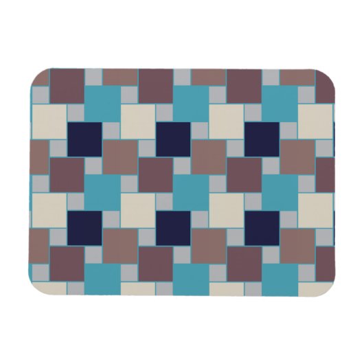 Pfau am Strand Magnet (Horizontal)