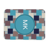 Pfau am Strand Magnet (Horizontal)