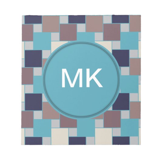 Pfau am Strand Notizblock (Vorderseite)