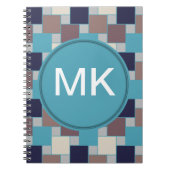 Pfau am Strand Notizblock (Vorderseite)