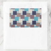 Pfau am Strand Rechteckiger Aufkleber (Tasche)