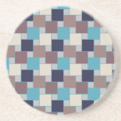 Pfau am Strand Sandstein Untersetzer (Vorne)