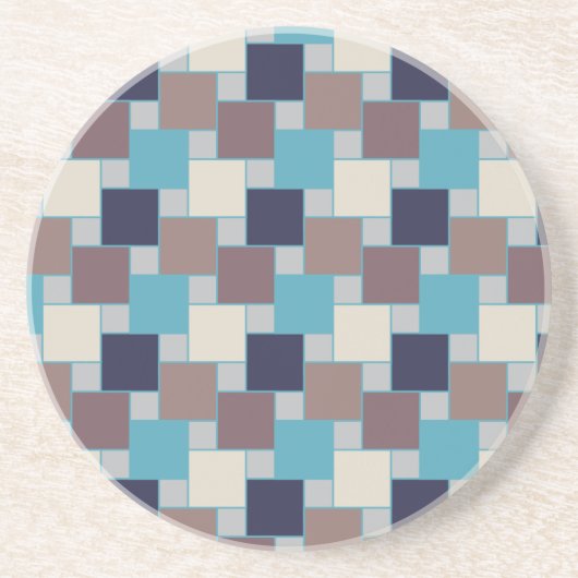 Pfau am Strand Sandstein Untersetzer (Vorne)