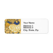 Pfau Antike Vintage Farbe (Vorne)