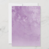 Pfau Aquarellmütter Einladung (Rückseite)