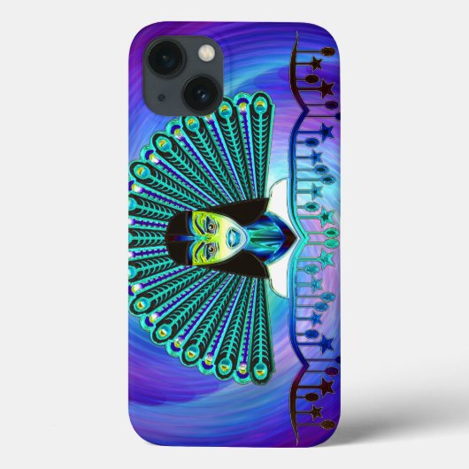 Pfau Art 1 Optionen Case-Mate iPhone Hülle (Rückseite)
