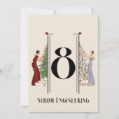 Pfau Art Deco Flair Tischnummer 8 (Vorderseite)