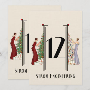 Pfau Art Deco Flair Weihnachten Tischnummer 12