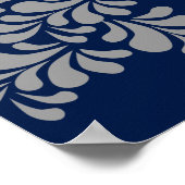 Pfau Art Deco Hochzeitssignatur Gästebuch (Ecke)