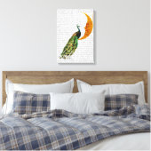 Pfau auf dem Mond Leinwanddruck (Insitu (Schlafzimmer))