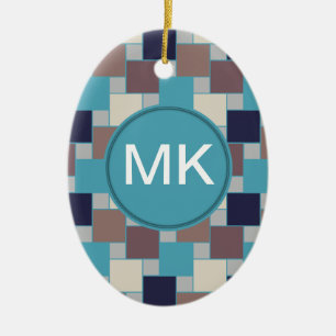 Pfau auf dem Strand Keramik Ornament