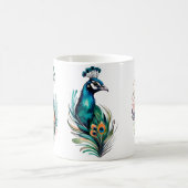 Pfau auf einer Tasse (Mittel)