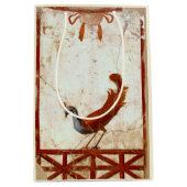 Pfau auf Fresco Antikes antikes Gemälde Mittlere Geschenktüte (Vorderseite)