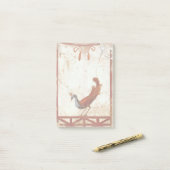 Pfau auf Fresco Antikes antikes Gemälde Post-it Klebezettel (Auf Schreibtisch)