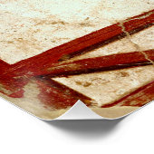 Pfau auf Fresco Antikes antikes Gemälde Poster (Ecke)