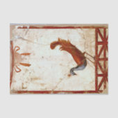 Pfau auf Fresco Antikes antikes Gemälde Seidenpapier (Vorderseite)