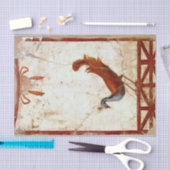 Pfau auf Fresco Antikes antikes Gemälde Seidenpapier (Handwerk)