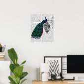 Pfau auf Lamp Poster (Heimbüro)