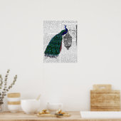 Pfau auf Lamp Poster (Küche)