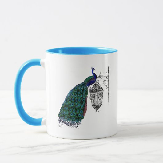 Pfau auf Lamp Tasse (Links)