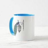 Pfau auf Lamp Tasse (Vorderseite Links)