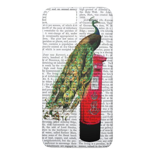 Pfau auf Postbox Case-Mate iPhone Hülle (Rückseite)