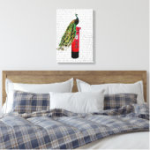 Pfau auf Postbox Leinwanddruck (Insitu (Schlafzimmer))