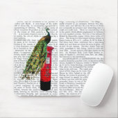 Pfau auf Postbox Mousepad (Mit Mouse)
