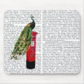 Pfau auf Postbox Mousepad (Vorne)