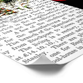 Pfau auf Postbox Poster (Ecke)