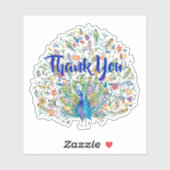 Pfau Aufkleber (Blatt)