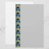Pfau-Augen-Briefpapier Briefpapier (Vorne/Hinten)
