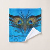 Pfau Badhandtuch Set (Waschlappen)