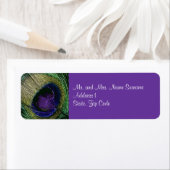 Pfau bei lila Hochzeitsreise Verlobung (Insitu)