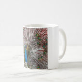 Pfau-Bild Kaffeetasse (VorderseiteRechts)