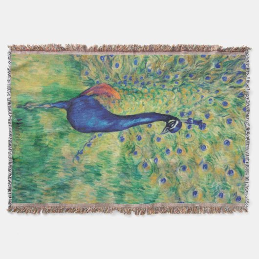 Pfau — Blanket Decke (Vorderseite)
