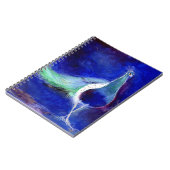 Pfau-Blau 2013 Notizblock (Linke Seite)
