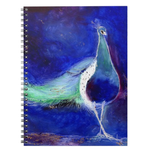 Pfau-Blau 2013 Notizblock (Vorderseite)