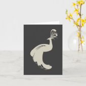 PFAU BLÜHEN in Säurenummer Notecard Karte (Gelbe Blume)