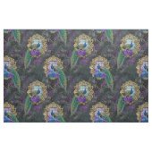 Pfau, Blume und Goldrahmen Stoff (Fat Quarter (45,7 x 55,9 cm))