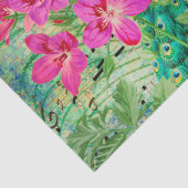 Pfau-Blume und Tissue-Tissue Seidenpapier (Detail)