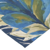 Pfau Blume Wasserfarben Handgemalt Großer Tischläufer (Ecke)