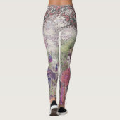 Pfau-Blüte u. Lotus-Braut Leggings (Rückseite)