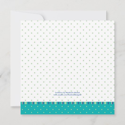 Pfau-Brautparty-Einladung Einladung (Rückseite)