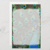 Pfau Briefpapier (Vorne/Hinten)