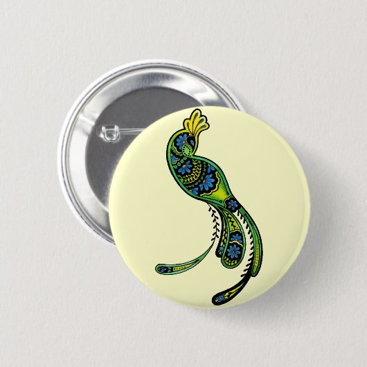 Pfau-Button Button (Vorne & Hinten)