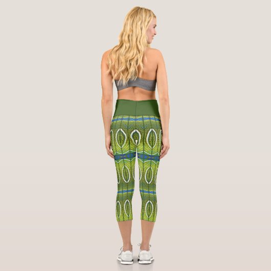 Pfau Capri Leggings (Rückseite)