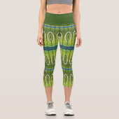 Pfau Capri Leggings (Vorderseite)