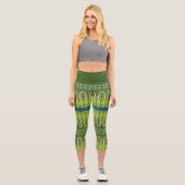 Pfau Capri Leggings (Vorderseite)