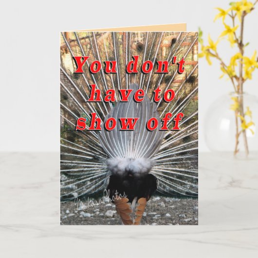 Pfau card2-customize karte (Gelbe Blume)